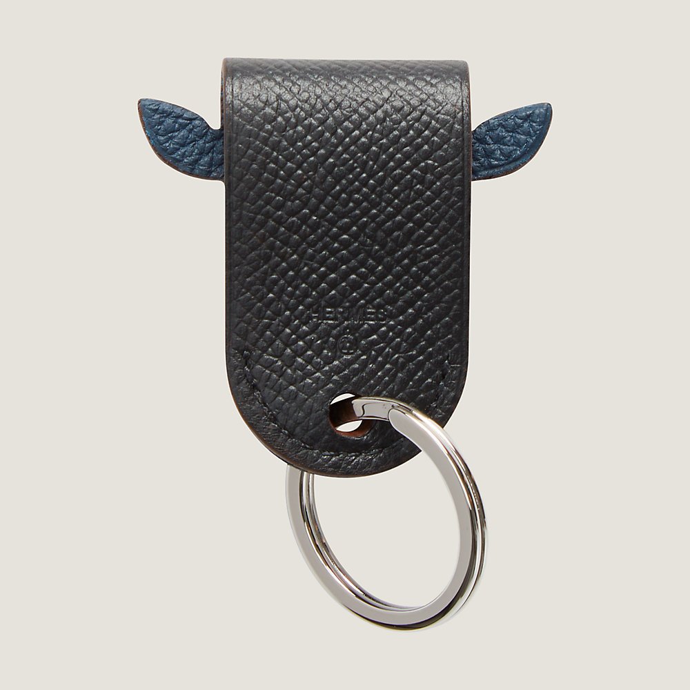 Porte-clés HERMÈS Authentique En Métal Argenté - Modèle #5495 - Très Bon état